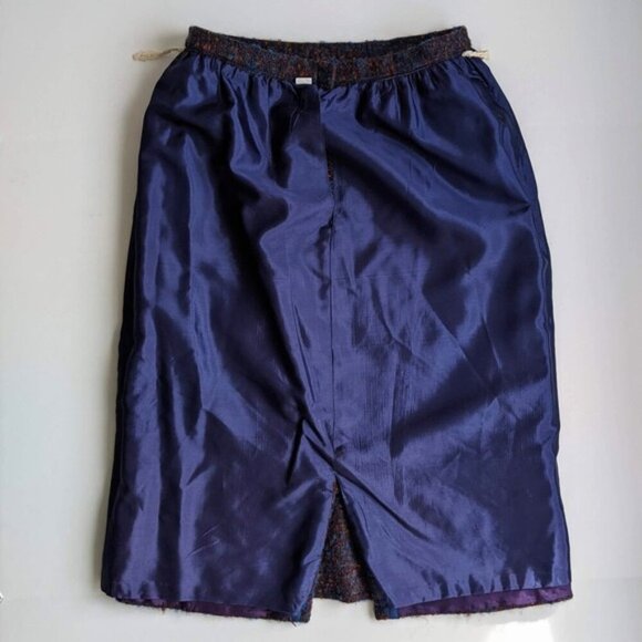 Vintage Curly Wool Classic Skirt Suit Tag 16 Waist 30" Chest 40" Union Label - Picture 12 of 13